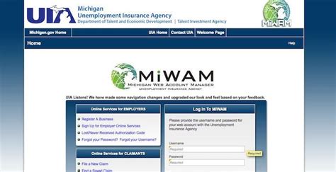 The Michigan Web Account Manager (<b>MiWAM</b>) is the Unemployment Insurance Agency's (<b>UIA</b>) system for managing your unemployment account electronically. . Miwam uia login
